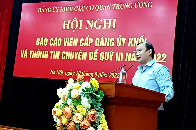 Hội nghị Báo cáo viên cấp Đảng uỷ Khối các cơ quan Trung ương
