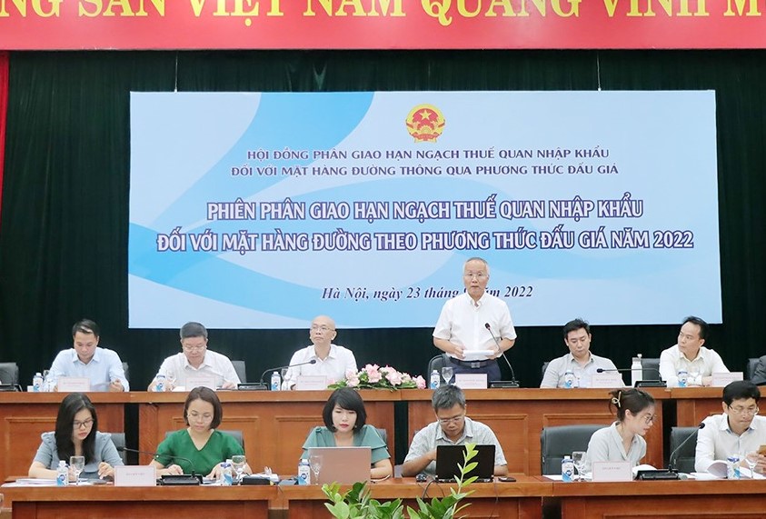 Đấu giá nhập khẩu 109 000 tấn đường năm 2022