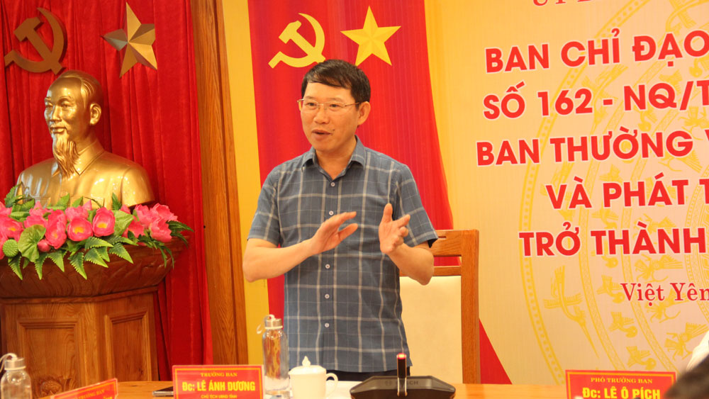 Quyết tâm thực hiện các giải pháp đưa Việt Yên trở thành thị xã vào năm 2025