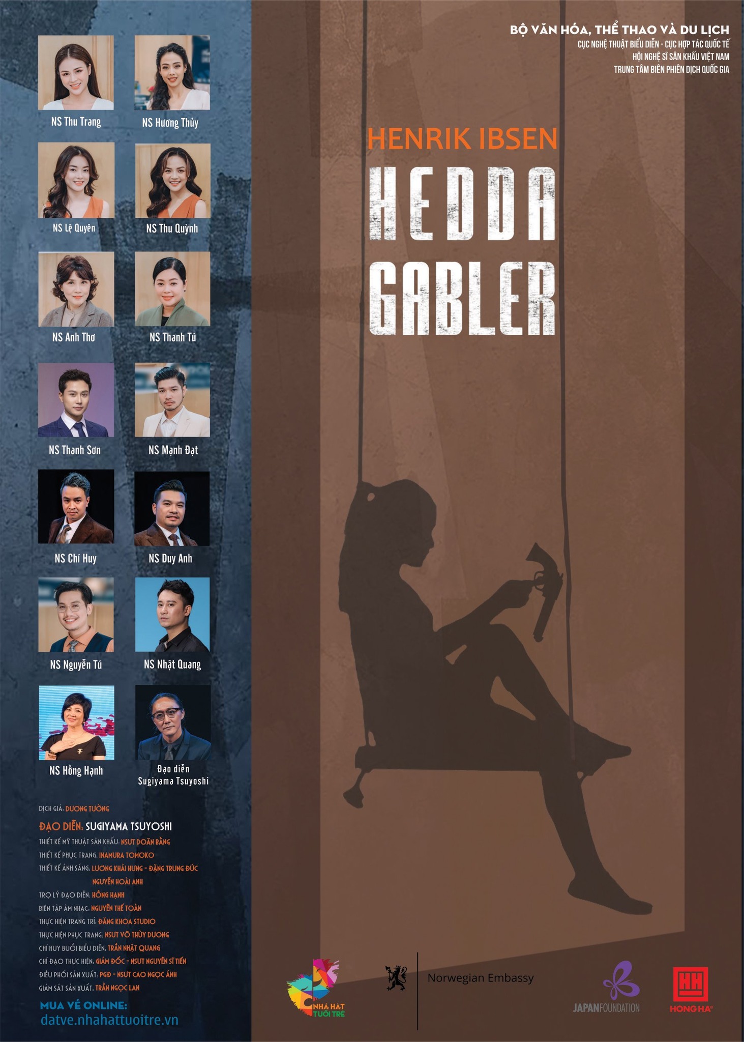 Nhà hát Tuổi trẻ ra mắt vở kịch kinh điển Hedda Gabler