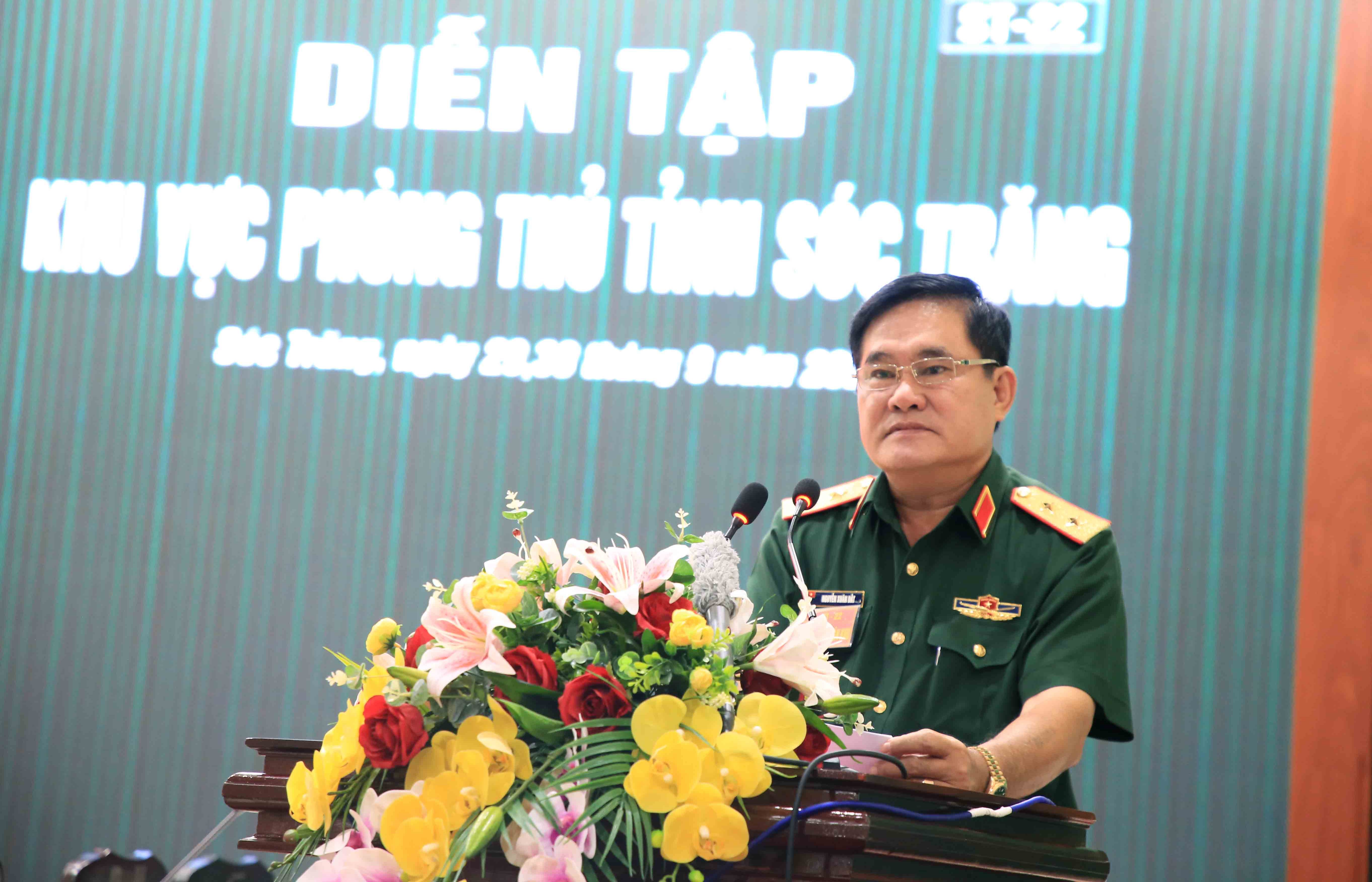 Sóc Trăng tổ chức diễn tập khu vực phòng thủ năm 2022