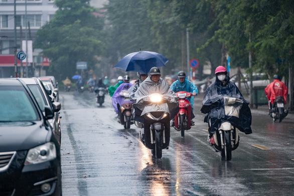 Các khu vực trong cả nước đều có mưa