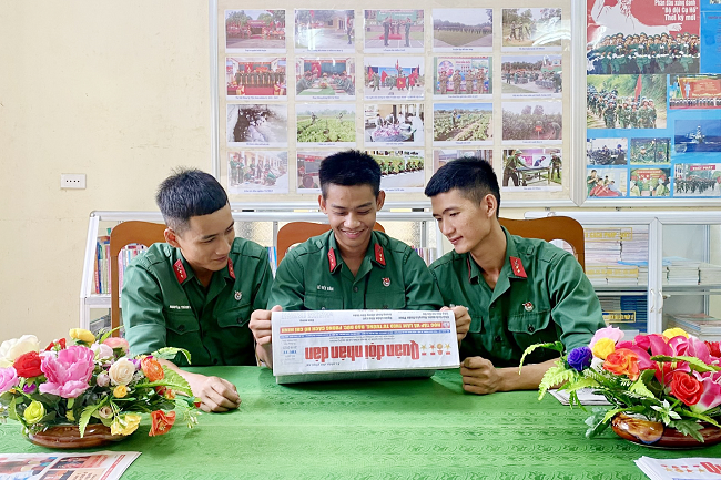 Những cử nhân quân sự tương lai ở Đoàn Ngự Bình