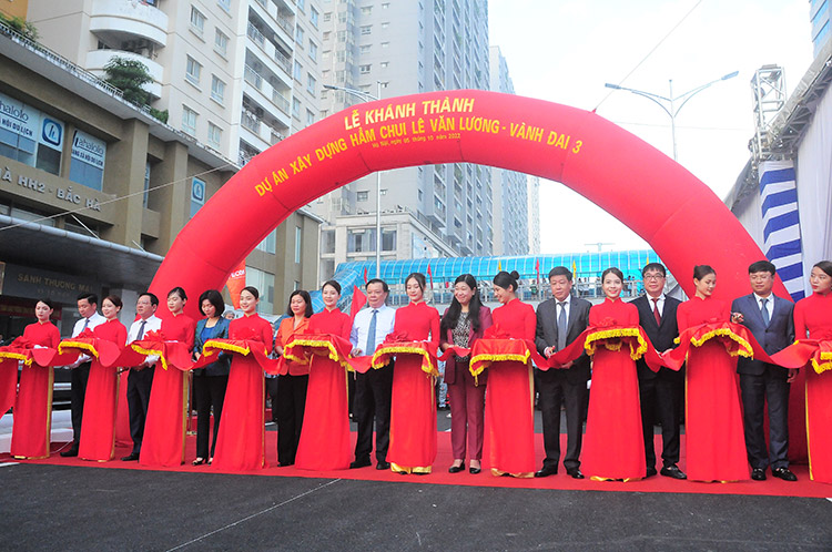 Hà Nội khánh thành hầm chui Lê Văn Lương – Vành đai 3