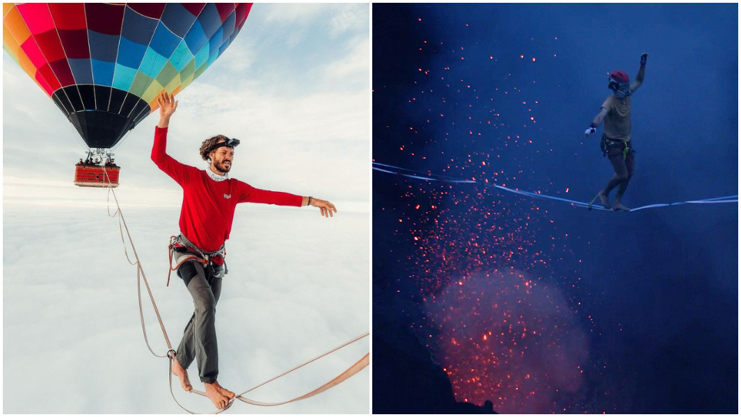 Đi băng qua núi lửa đang hoạt động