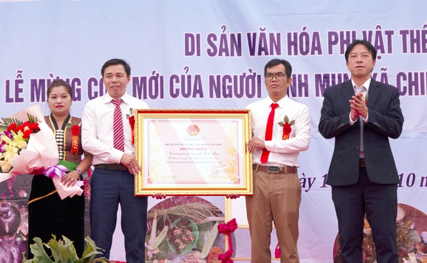 Lễ mừng cơm mới của người Xinh Mun là Di sản Văn hóa phi vật thể Quốc gia