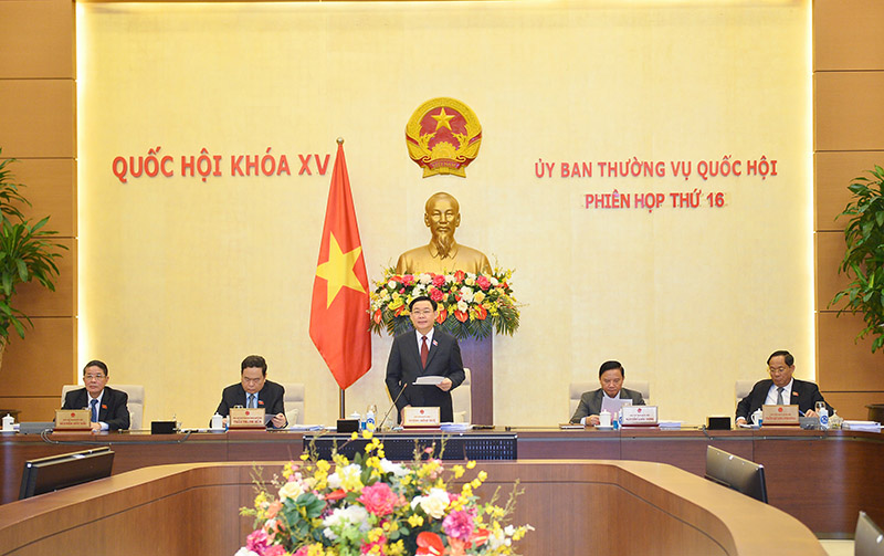 Khai mạc Phiên họp thứ 16 của Ủy ban Thường vụ Quốc hội