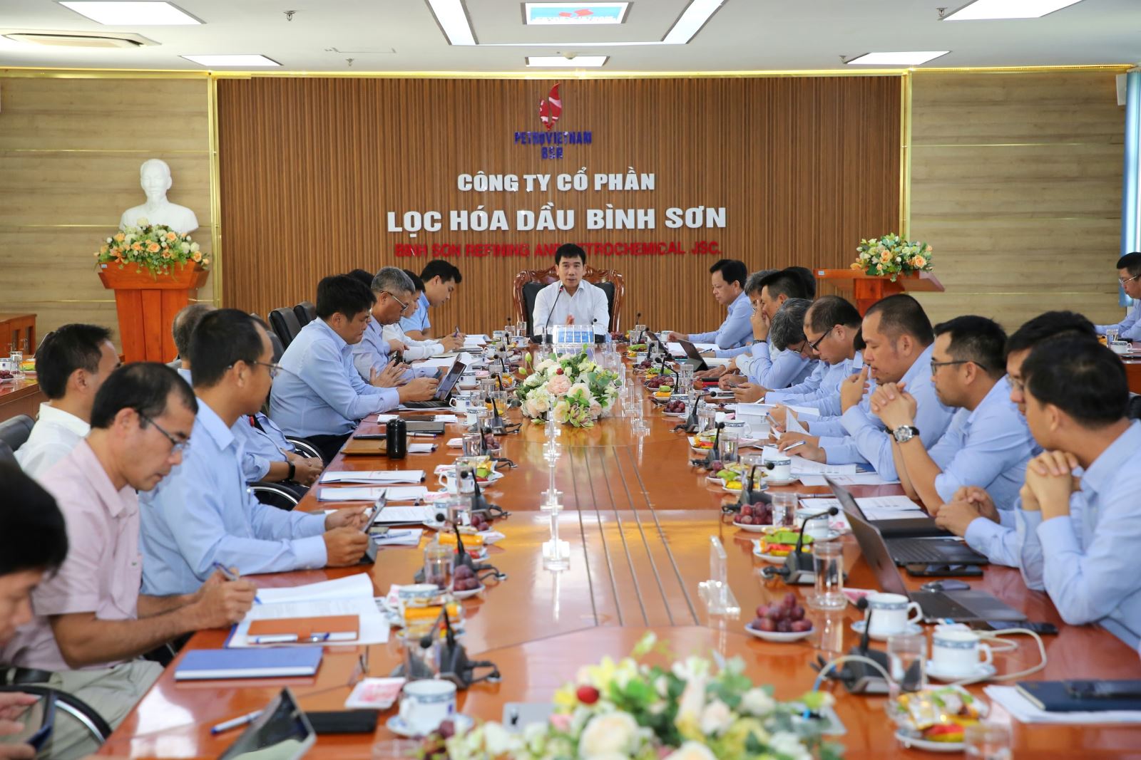 Lãnh đạo Petrovietnam làm việc tại Công ty BSR