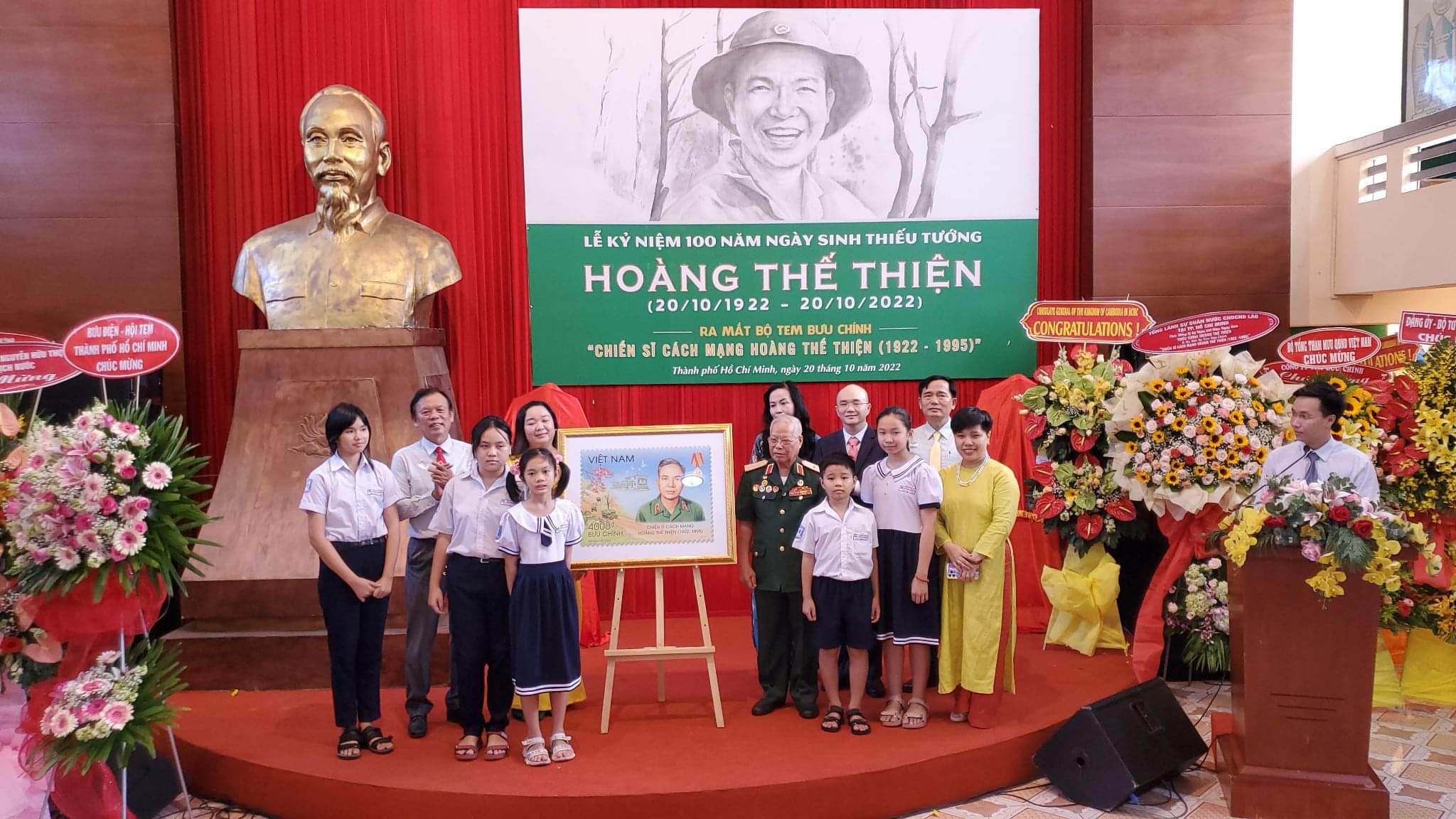 Ra mắt bộ tem bưu chính “Chiến sĩ cách mạng Hoàng Thế Thiện”