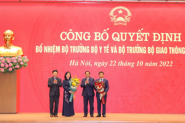 Bổ nhiệm Bộ trưởng Bộ Y tế, Bộ trưởng Bộ Giao thông vận tải