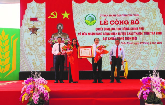 Huyện Châu Thành Trà Vinh  Phấn đấu trở thành huyện nông thôn mới nâng cao