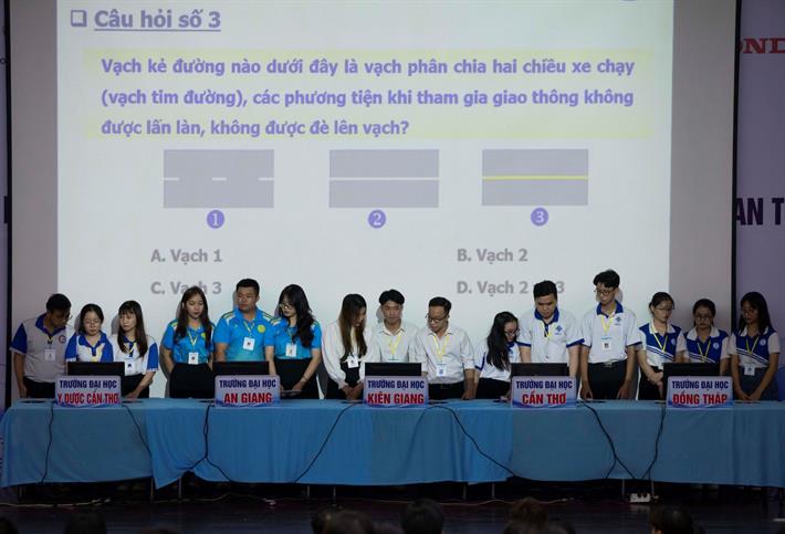 500 sinh viên tham gia Hội thi tìm hiểu luật giao thông đường bộ