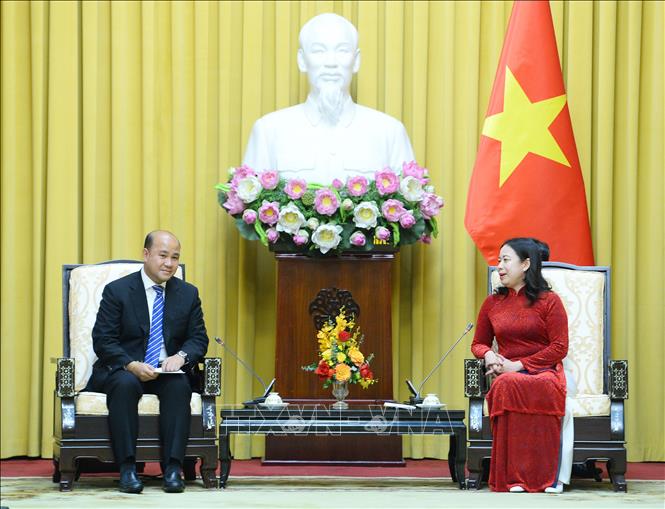 Phó Chủ tịch nước Võ Thị Ánh Xuân tiếp Đoàn đại biểu Hội liên hiệp Thanh niên Campuchia