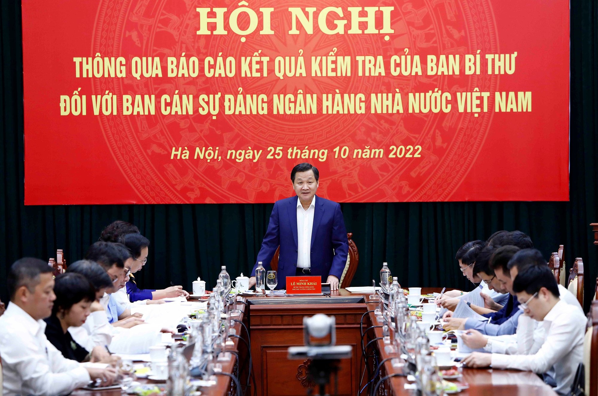 Thông qua báo cáo kết quả kiểm tra của Ban Bí thư với Ban cán sự Đảng Ngân hàng Nhà nước