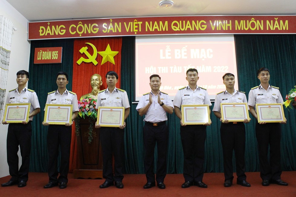 Lữ đoàn 955 Bế mạc Hội thi tàu tốt năm 2022