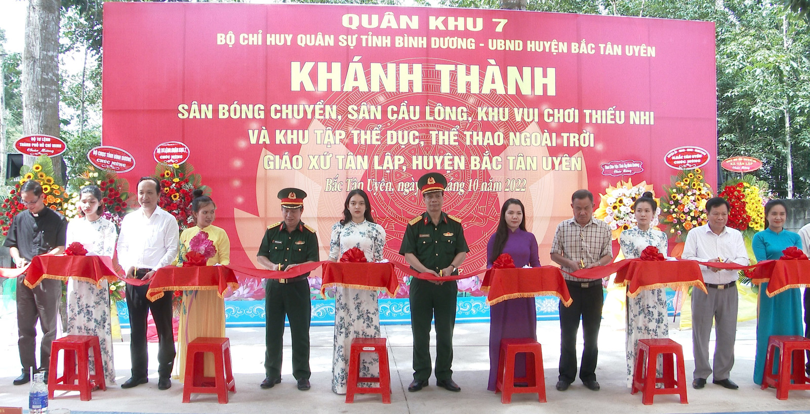 Khánh thành công trình TDTT, khu vui chơi thiếu nhi tại Giáo xứ Tân Lập
