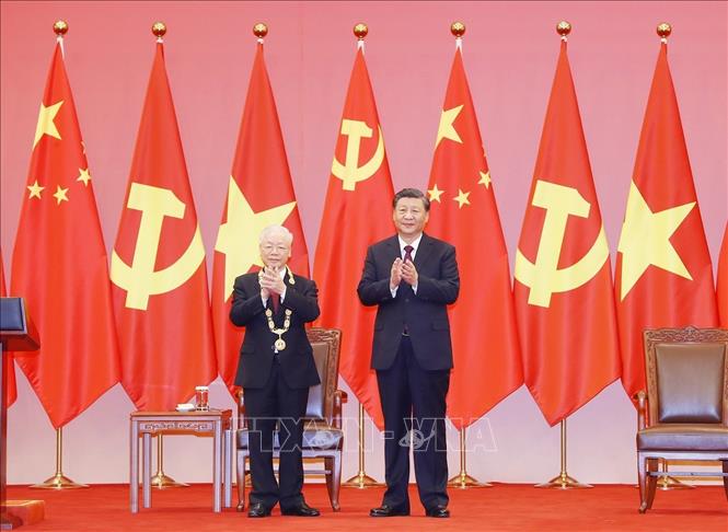 Lễ trao tặng Tổng Bí thư Nguyễn Phú Trọng Huân chương Hữu nghị nước CHND Trung Hoa