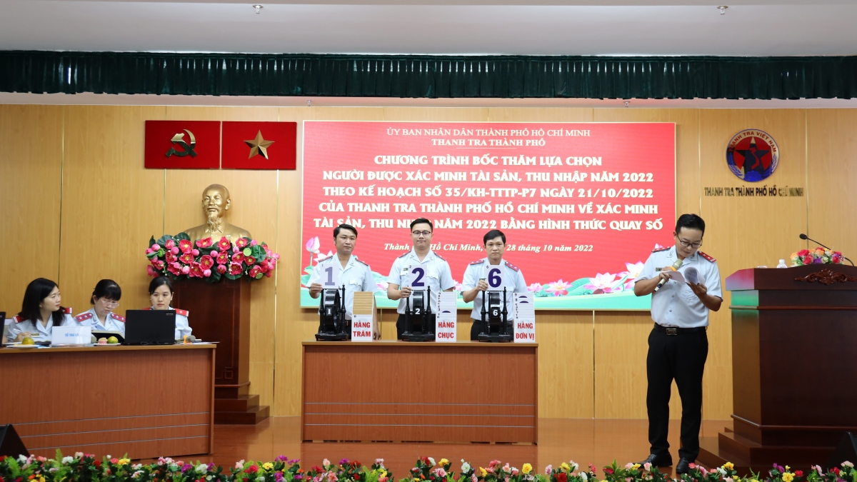 TP Hồ Chí Minh 25 cán bộ được chọn xác minh tài sản, thu nhập năm 2022
