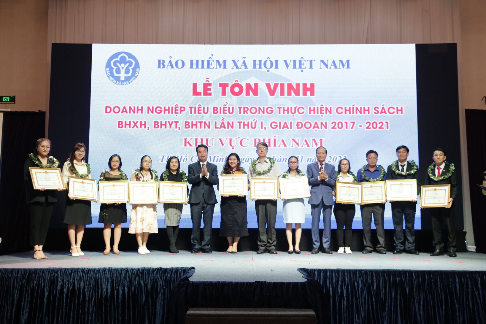 Tôn vinh 103 doanh nghiệp tiêu biểu trong thực hiện chính sách BHXH, BHYT, BHTN khu vực phía Nam