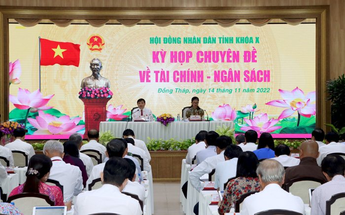 HĐND tỉnh Đồng Tháp thông qua 3 nghị quyết về tài chính - ngân sách