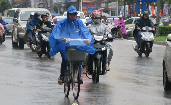 Bắc Bộ có mưa vài nơi, Trung và Nam Trung Bộ, Tây Nguyên mưa rào và dông