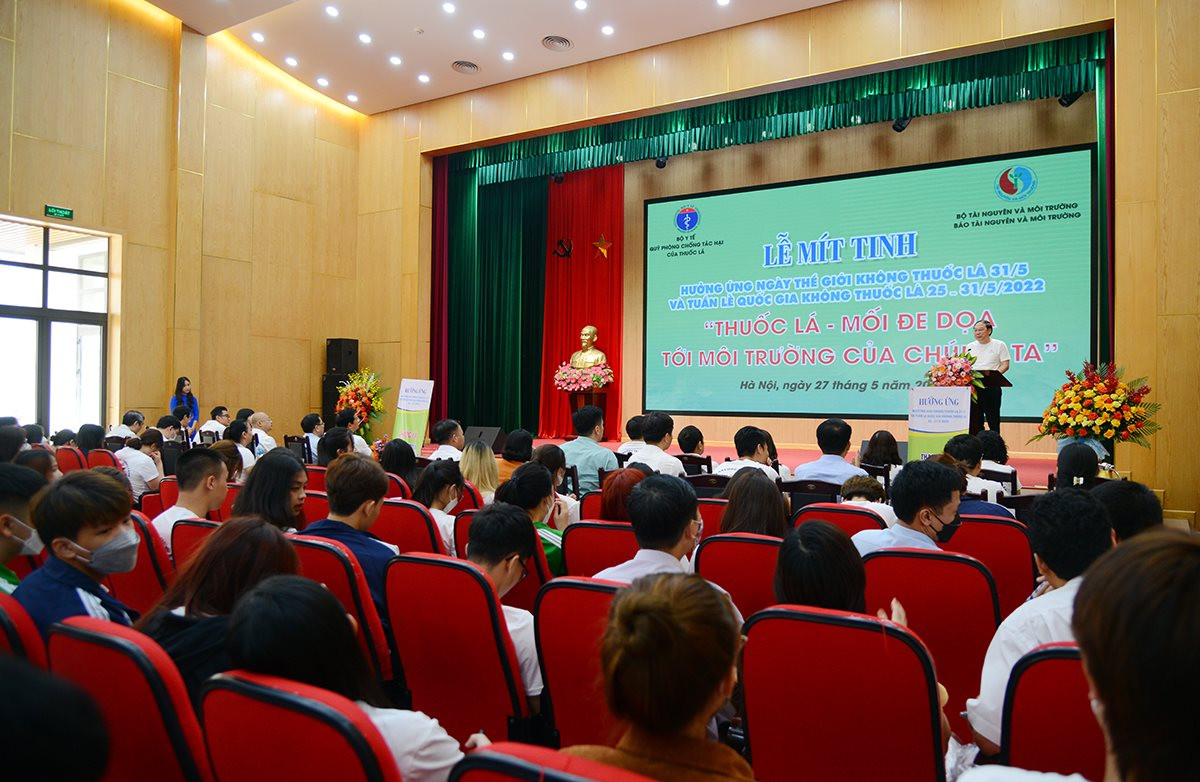 Bộ TN MT Triển khai hiệu quả hoạt động phòng chống tác hại thuốc lá