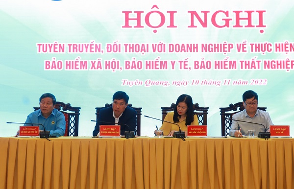 BHXH tỉnh Tuyên Quang Đối thoại chính sách pháp luật về bảo hiểm với doanh nghiệp