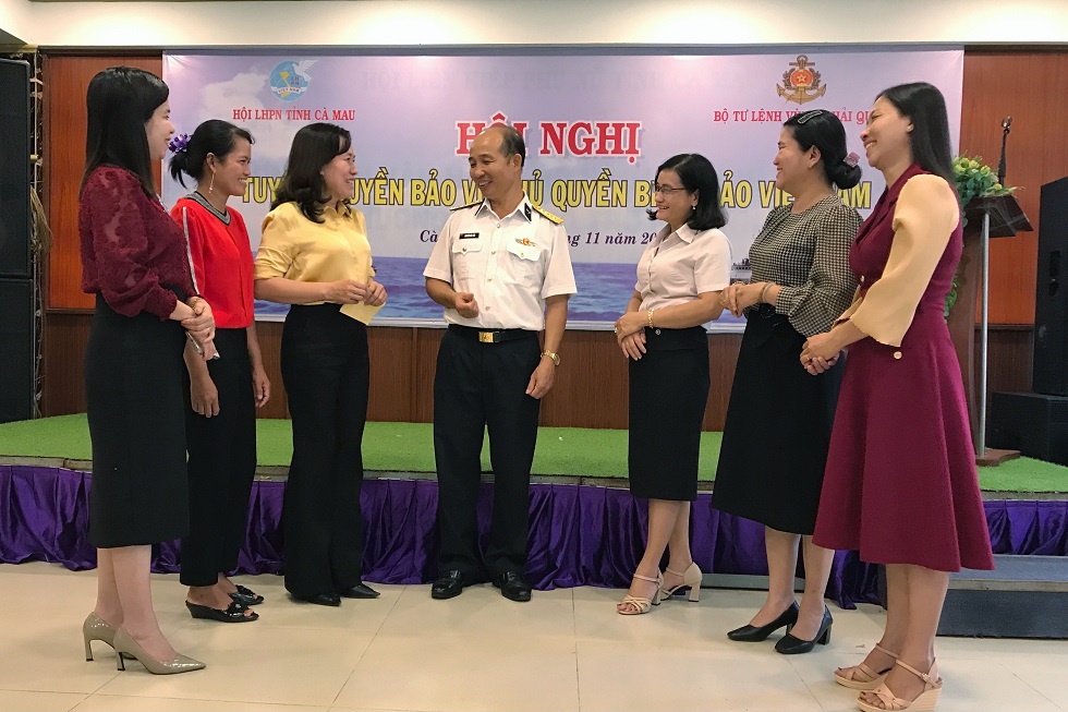 Vùng 5 Hải quân tuyên truyền biển, đảo tại Cà Mau