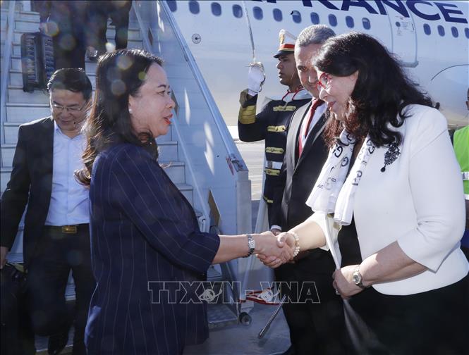 Phó Chủ tịch nước Võ Thị Ánh Xuân bắt đầu chuyến tham dự Hội nghị Cấp cao Pháp ngữ 18