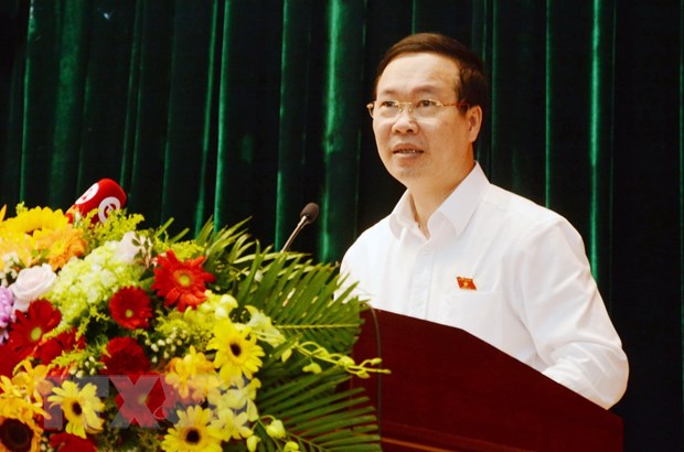 Thường trực Ban Bí thư Võ Văn Thưởng tiếp xúc cử tri tại Đà Nẵng
