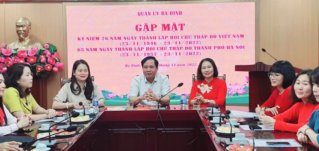 Quận Ba Đình gặp mặt kỷ niệm 76 năm Ngày thành lập Chữ thập đỏ Việt Nam