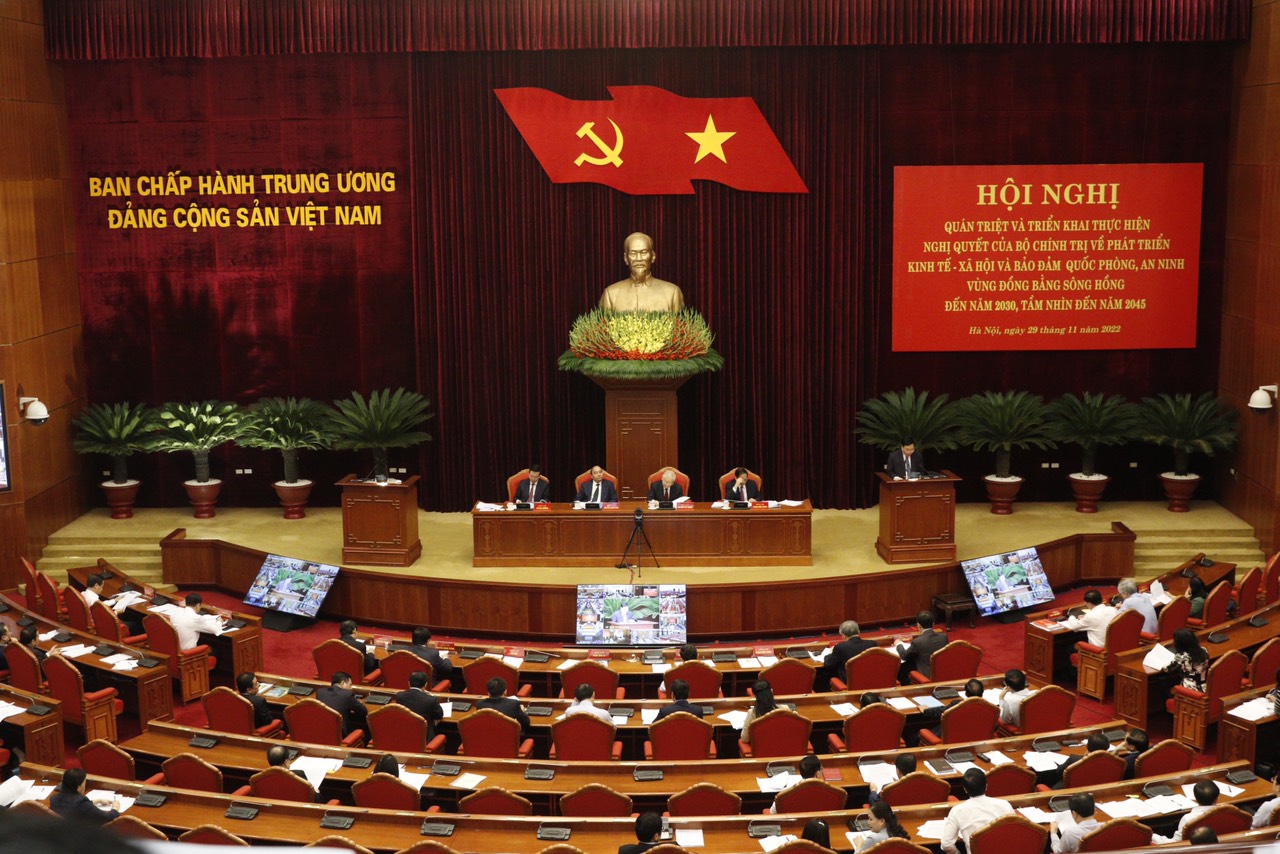 Tổng Bí thư chủ trì Hội nghị quán triệt Nghị quyết về phát triển vùng đồng bằng sông Hồng