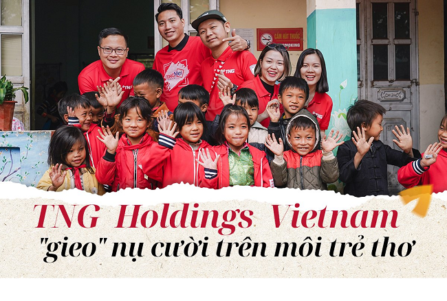 TNG Holdings Vietnam gieo nụ cười trên môi trẻ thơ