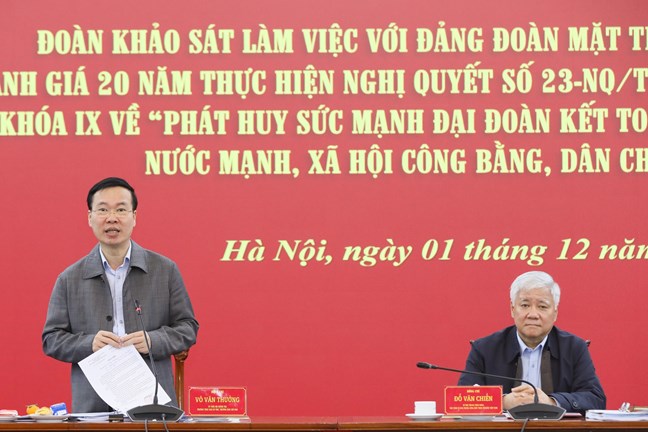Công tác Mặt trận phải có tầm nhìn, ý tưởng để phát huy sức mạnh đại đoàn kết