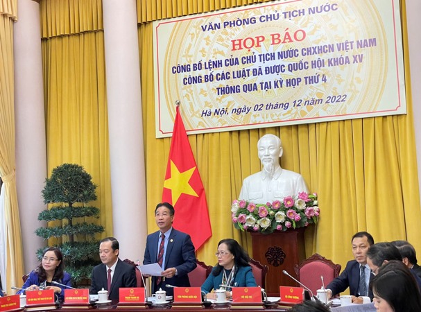 Công bố Lệnh của Chủ tịch nước về 6 luật vừa được Quốc hội thông qua