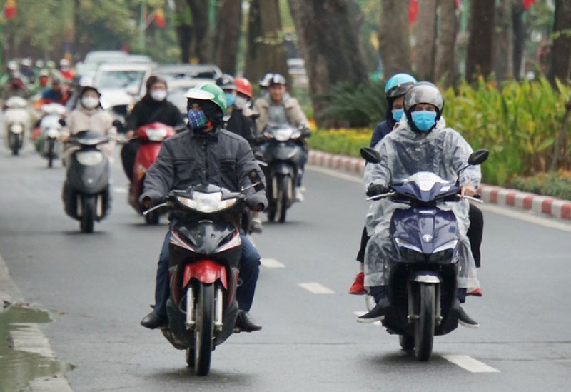 Không khí lạnh tăng cường ở Bắc Bộ và Bắc Trung Bộ