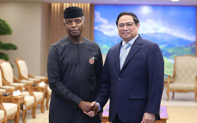 Thủ tướng tiếp Phó Tổng thống Cộng hòa Liên bang Nigeria Yemi Osinbajo