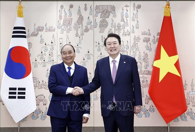 Lễ đón chính thức Chủ tịch nước Nguyễn Xuân Phúc tại thủ đô Seoul, Hàn Quốc