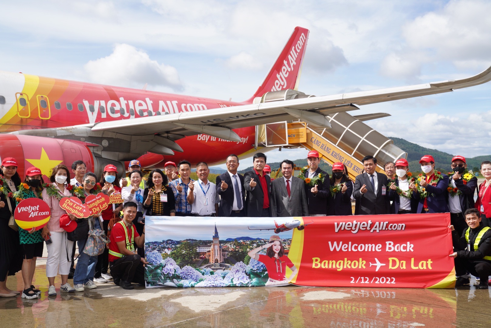 Vietjet khôi phục đường bay thẳng duy nhất giữa Đà Lạt và Băng Cốc