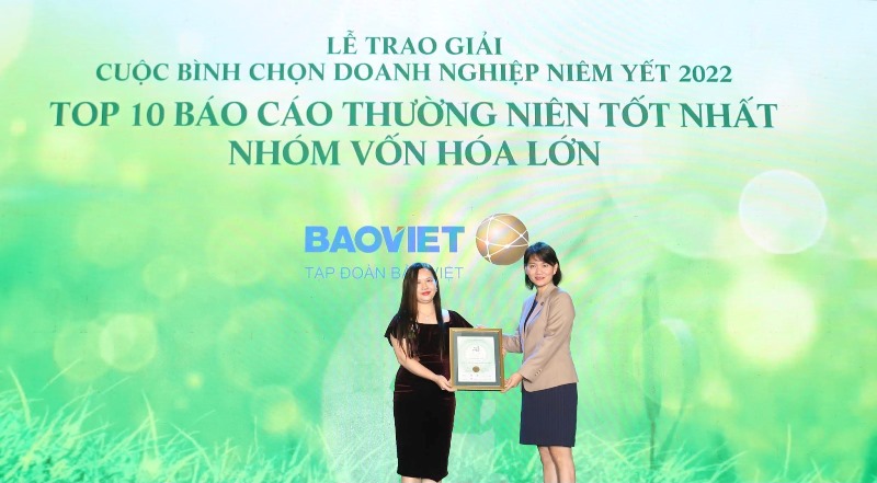Bảo Việt BVH lọt Top 10 Báo cáo thường niên tốt nhất Việt Nam
