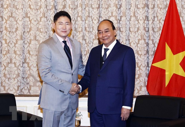 Chủ tịch nước Nguyễn Xuân Phúc tiếp các Tập đoàn kinh tế hàng đầu Hàn Quốc