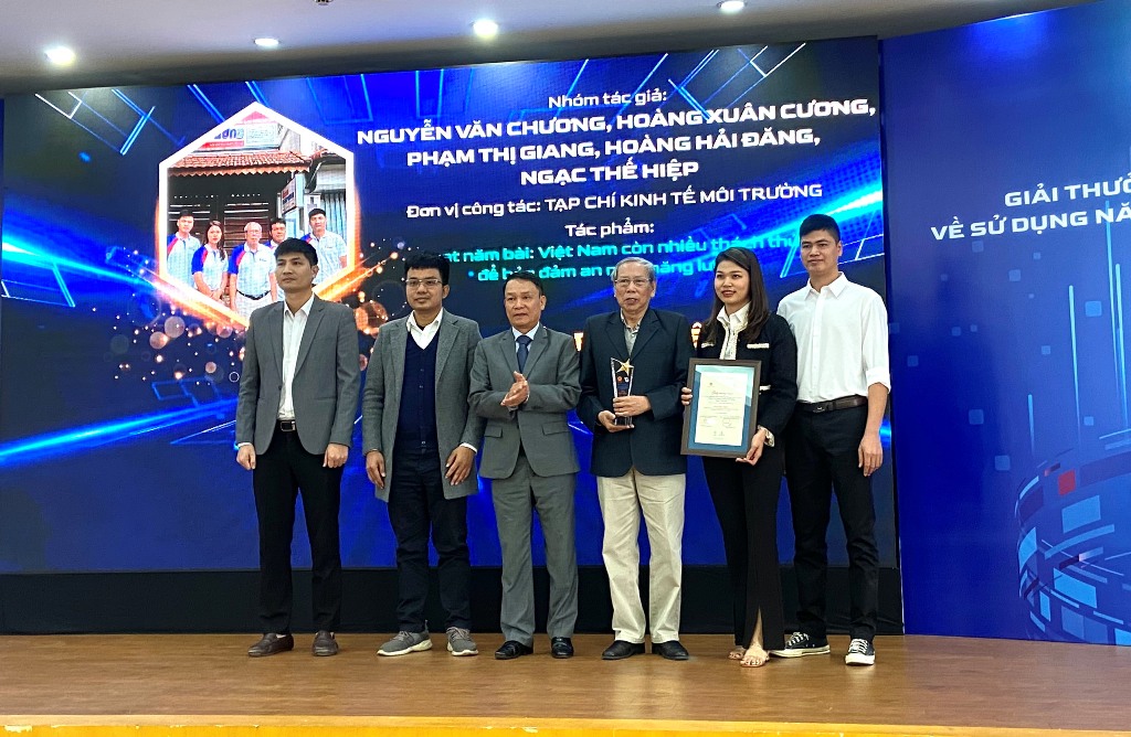 38 tác phẩm nhận Giải thưởng báo chí tuyên truyền sử dụng năng lượng tiết kiệm và hiệu quả