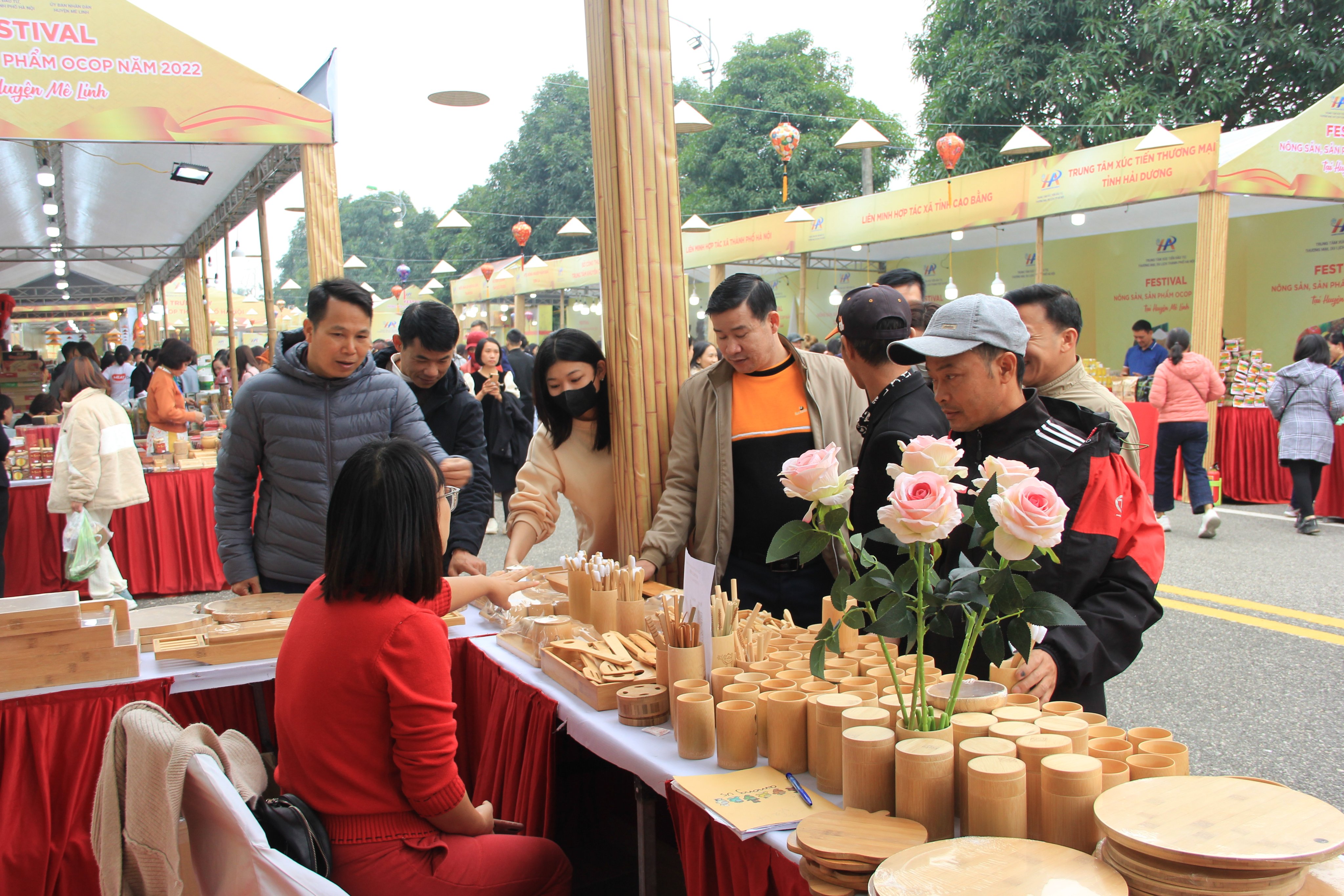 Khai mạc Lễ hội hoa và Festival nông sản tại huyện Mê Linh, Hà Nội
