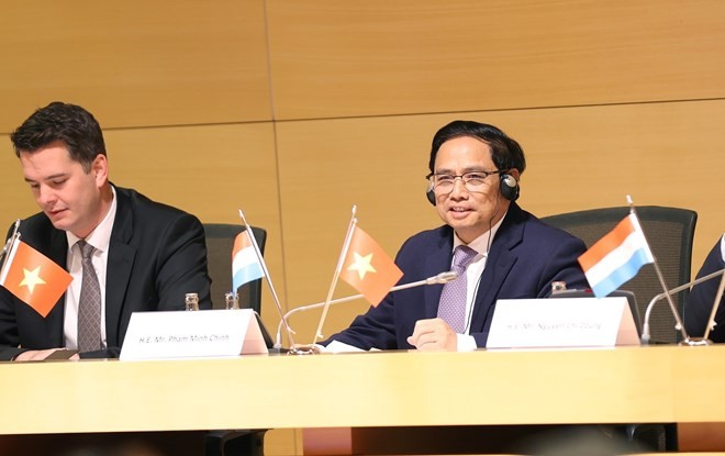 Thủ tướng dự và phát biểu tại Diễn đàn doanh nghiệp Việt Nam-Luxembourg