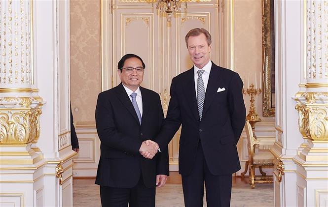 Thủ tướng Phạm Minh Chính hội kiến Đại Công tước Luxembourg Henri