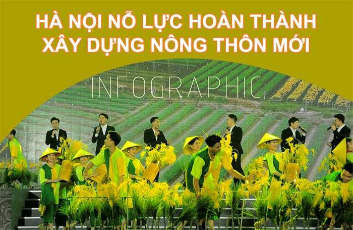 Infographic Hà Nội nỗ lực hoàn thành xây dựng nông thôn mới