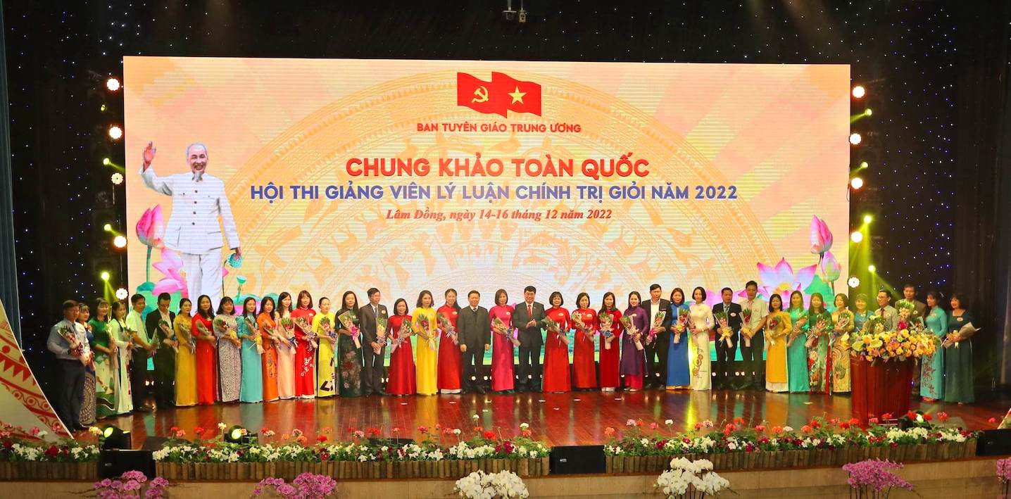 38 thí sinh tham gia chung khảo toàn quốc hội thi Giảng viên lý luận chính trị giỏi