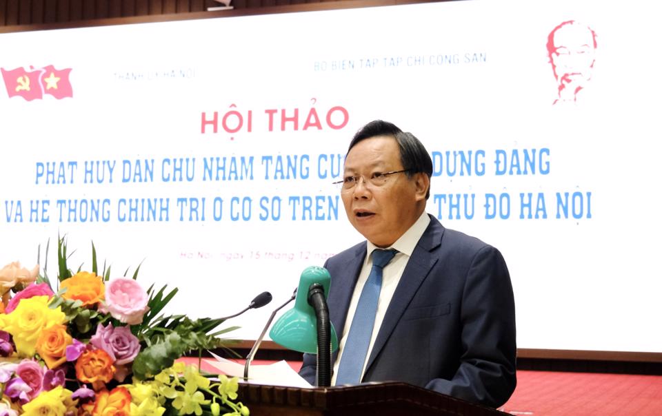 Phát huy dân chủ nhằm tăng cường xây dựng Đảng và hệ thống chính trị Thủ đô
