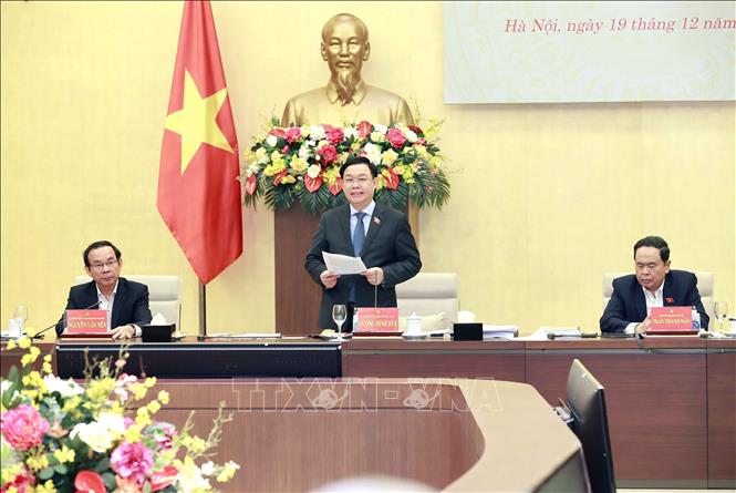 Đảng đoàn Quốc hội làm việc với Ban Thường vụ Thành ủy TP Hồ Chí Minh