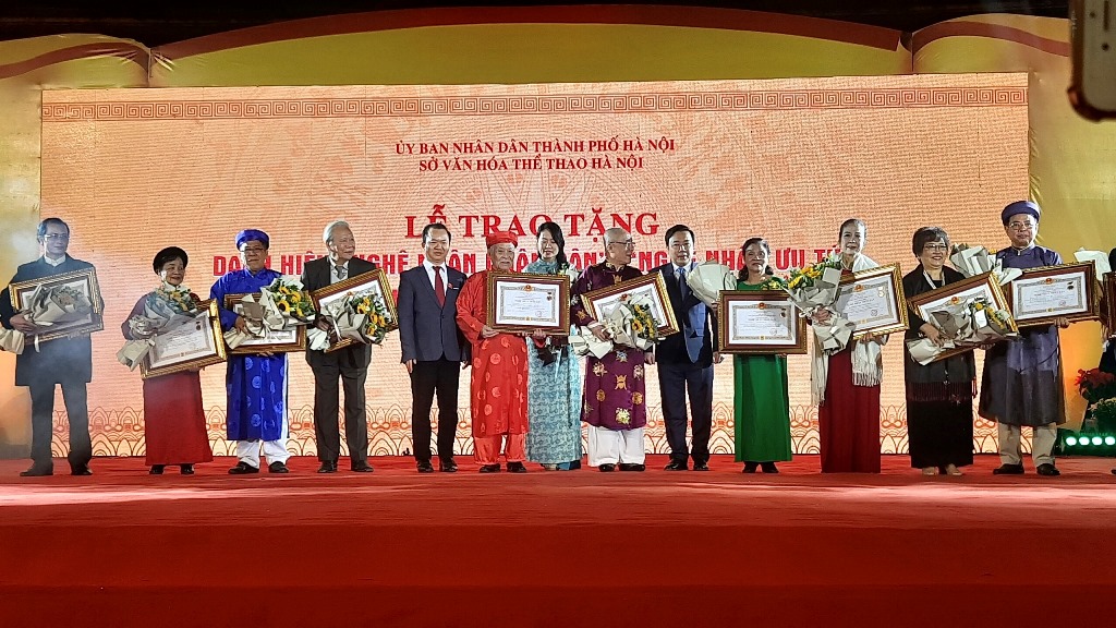 Hà Nội Trao tặng danh hiệu Nghệ nhân Nhân dân , Nghệ nhân Ưu tú năm 2022